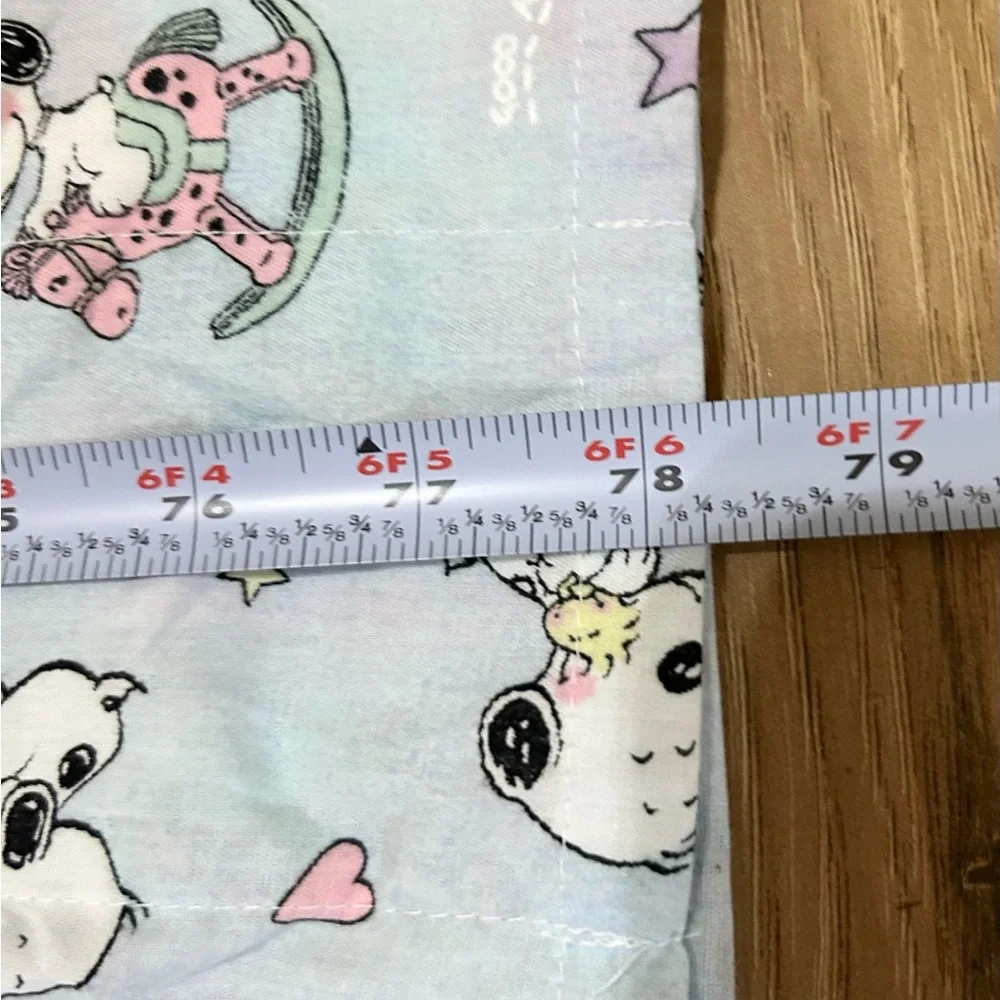 VTG My Little Snoopy Lambs & Ivy Valances Set/2 Good Night‎ Ruffles Nursery USA